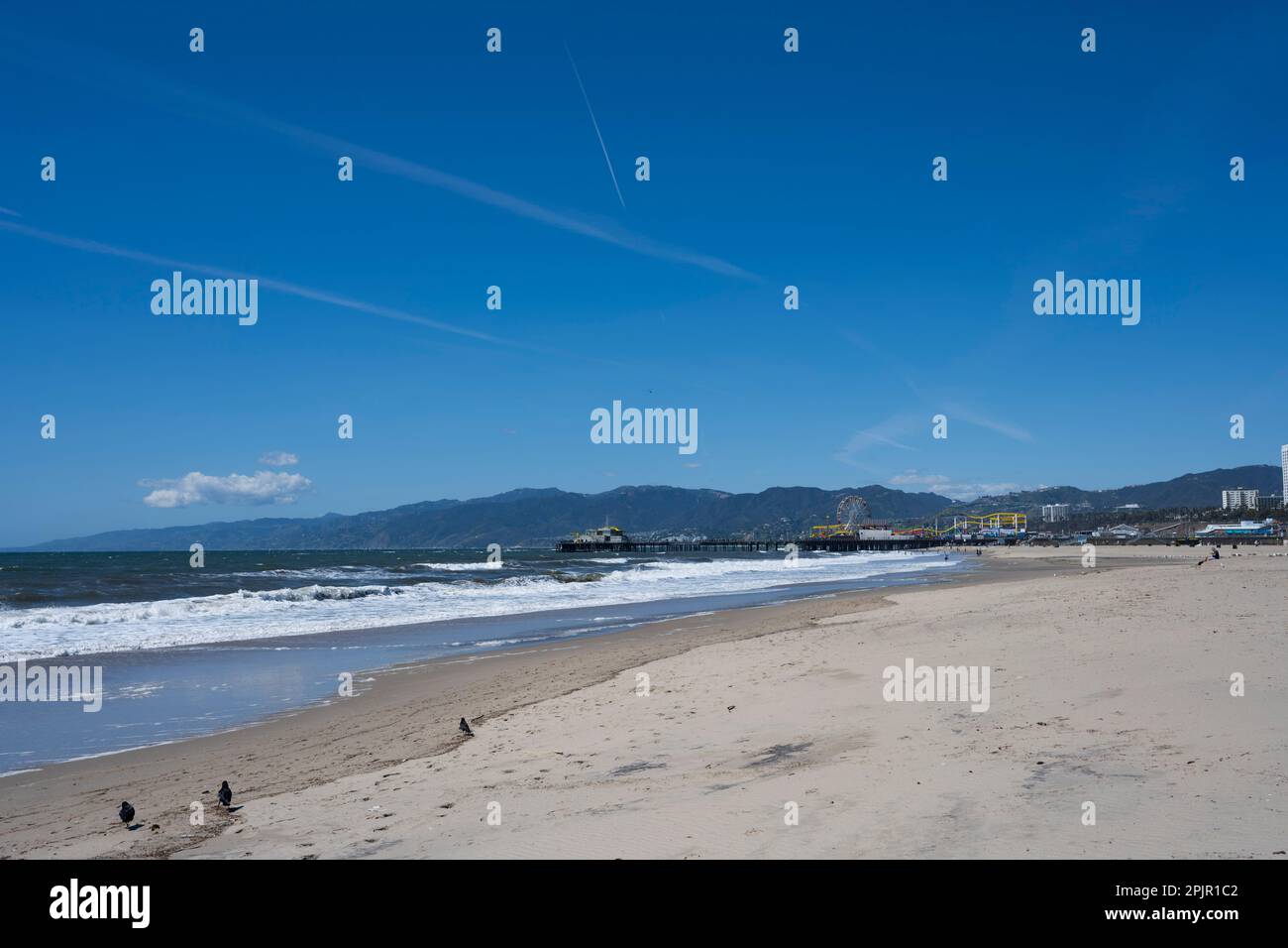 Santa monica california usa 25th mar 2023 santa monica beach on