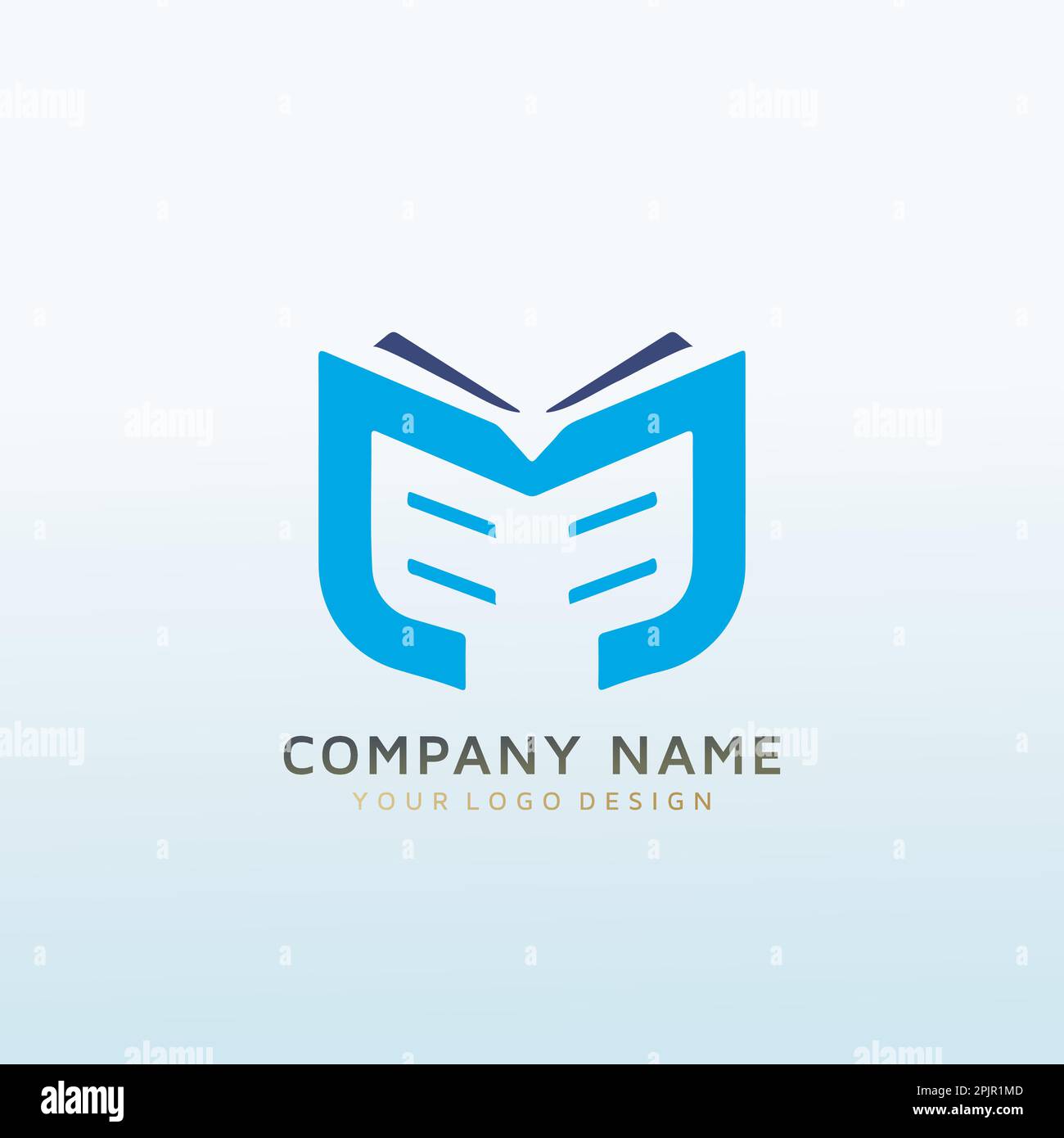 a logo that embodies the letter M Stock Vector