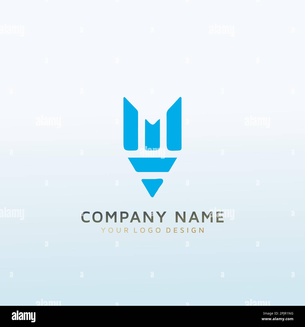 a logo that embodies the letter M Stock Vector