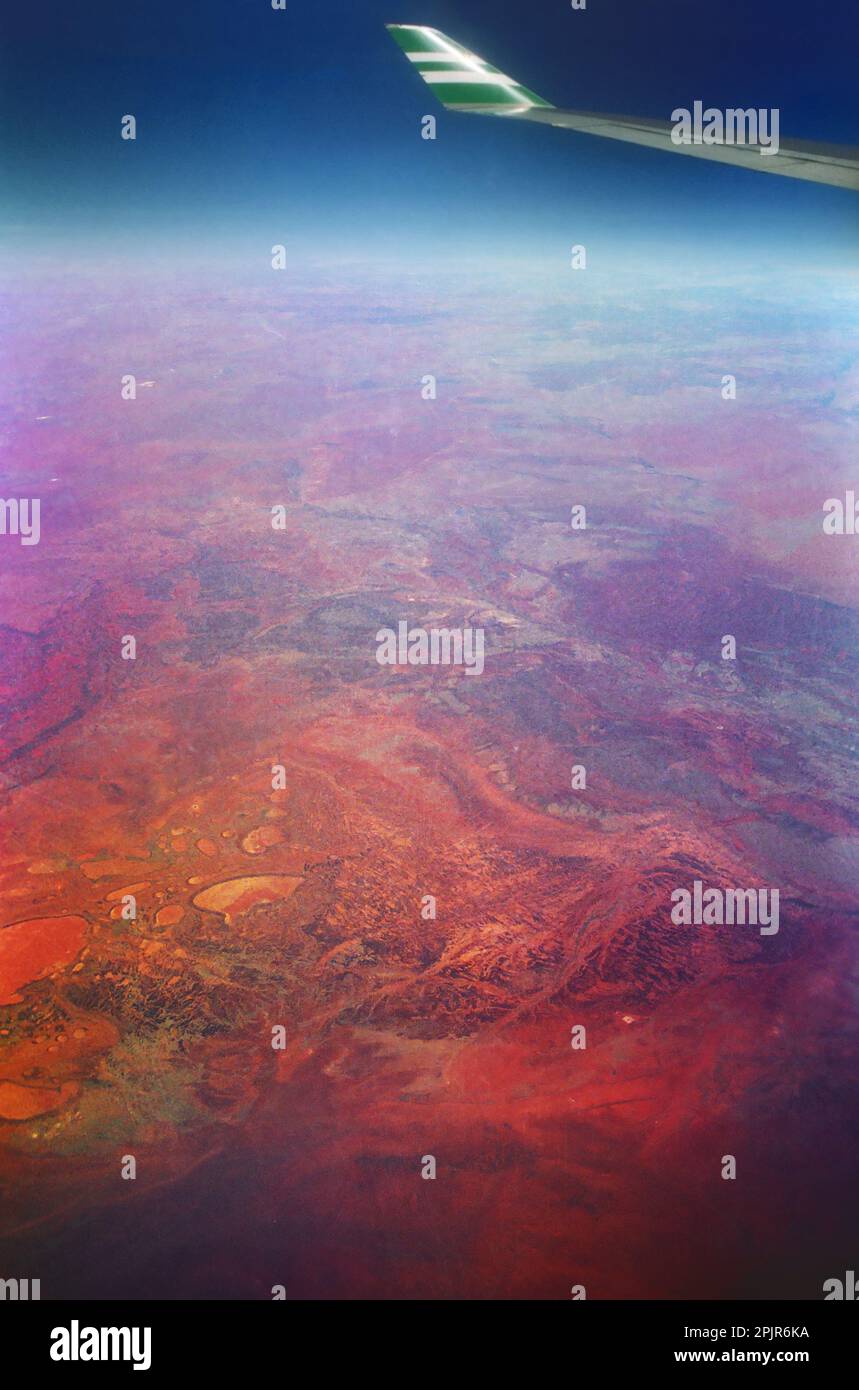 Aerial view of the 'red centre' of Australia Stock Photo