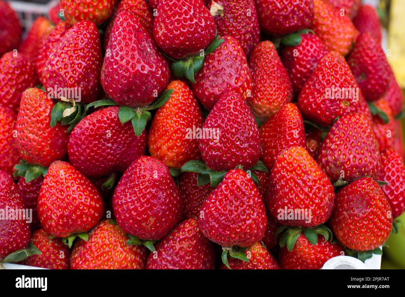 Strawberries raw and fresh Fruits and vegetables from Peru Stock Photo ...