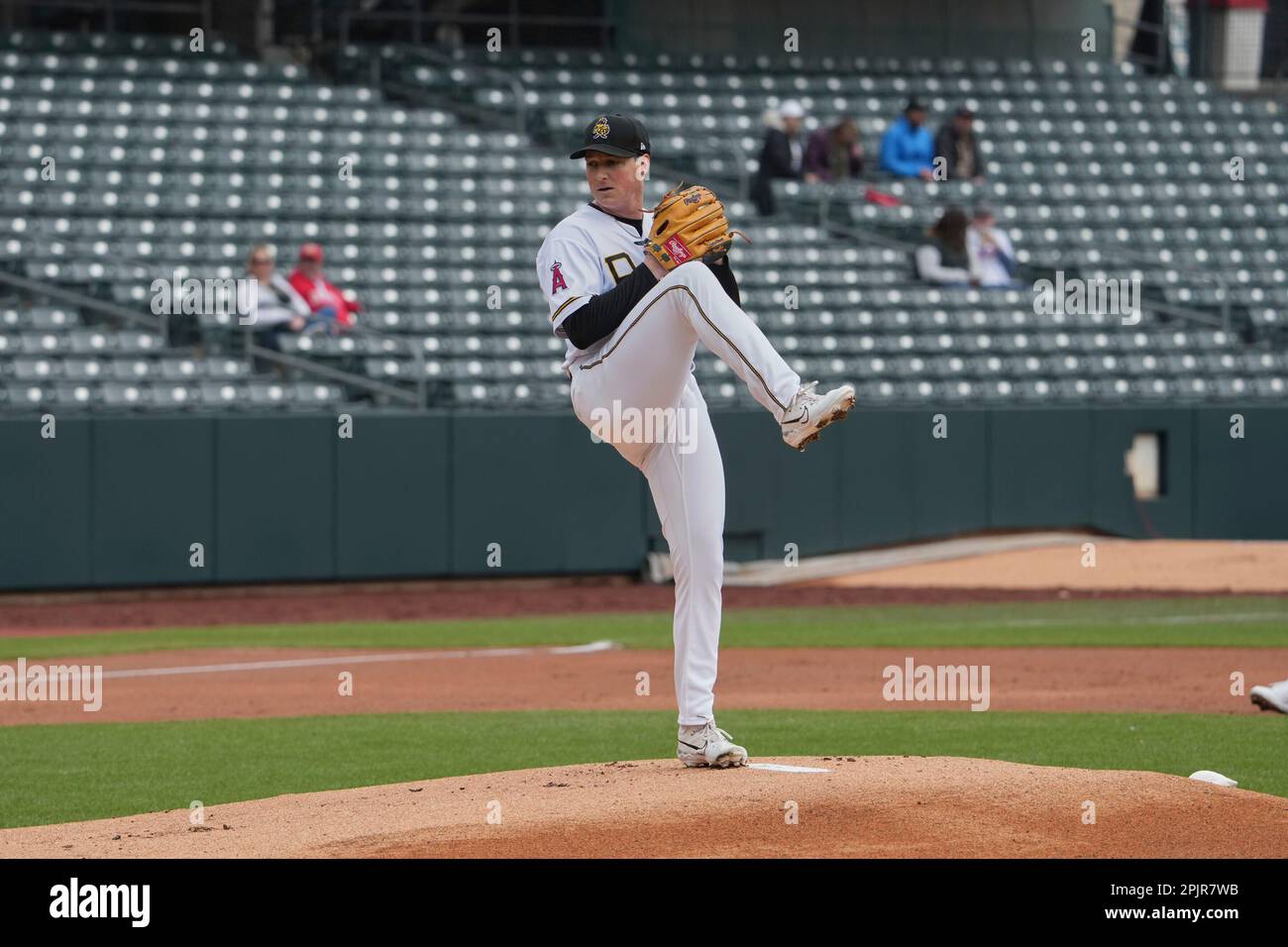 April 22 2023: Reno pitcher Raffi Vizcaino (26) throws a pitch during the  game with Reno Aces and Salt Lake Bees held at Smiths Fiield in Salt Lake  Ut. David Seelig/Cal Sport