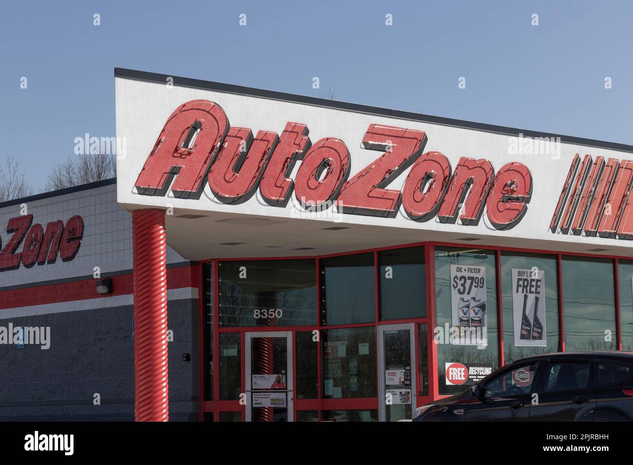 Indianapolis Circa April 2023 AutoZone Retail Store. AutoZone is a