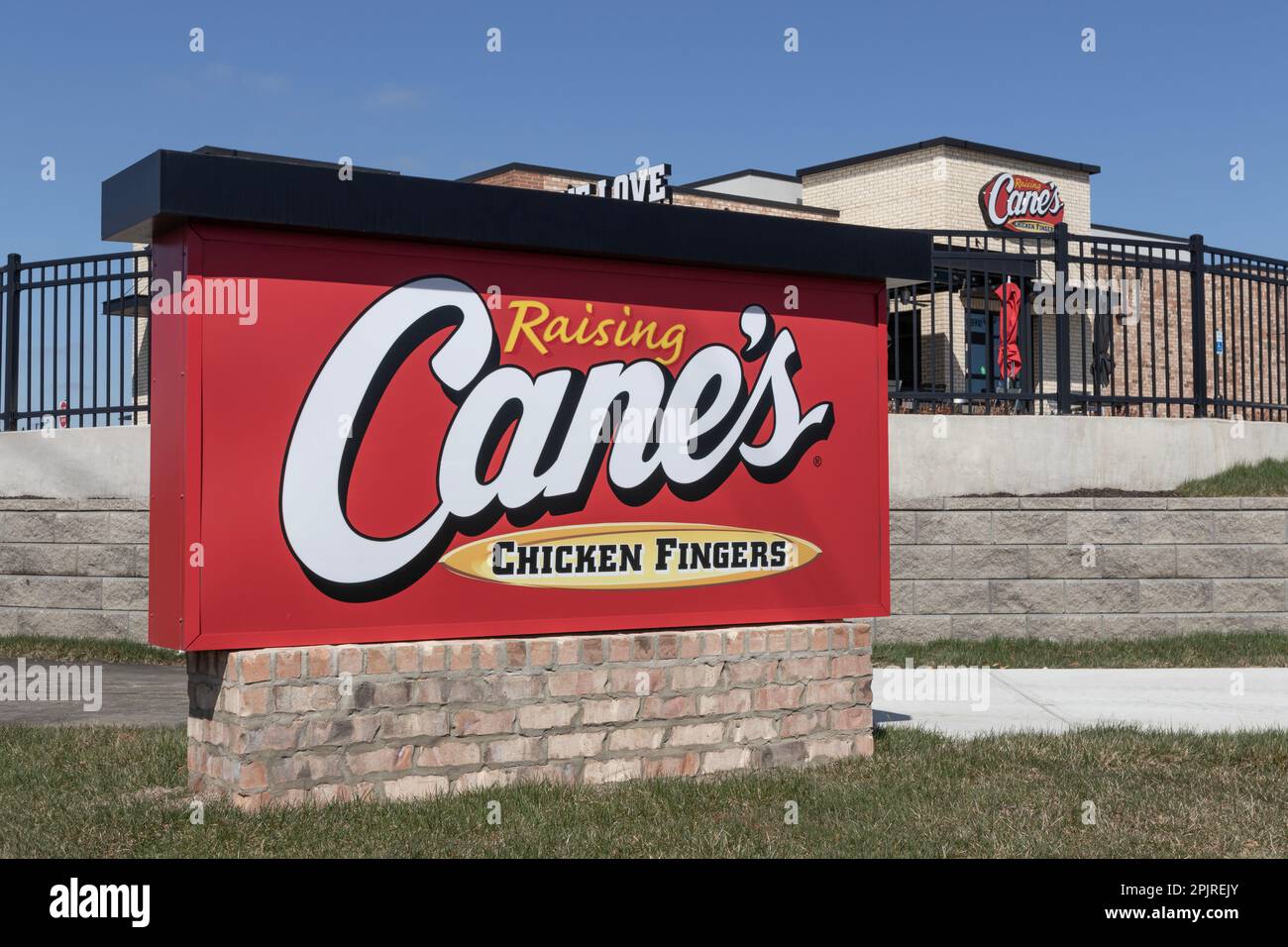 Avon Circa April 2023 Raising Cane's Chicken Fingers restaurant