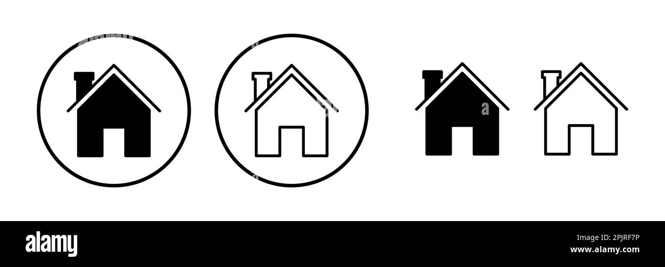 Home icon vector. House vector icon Stock Vector Image & Art - Alamy
