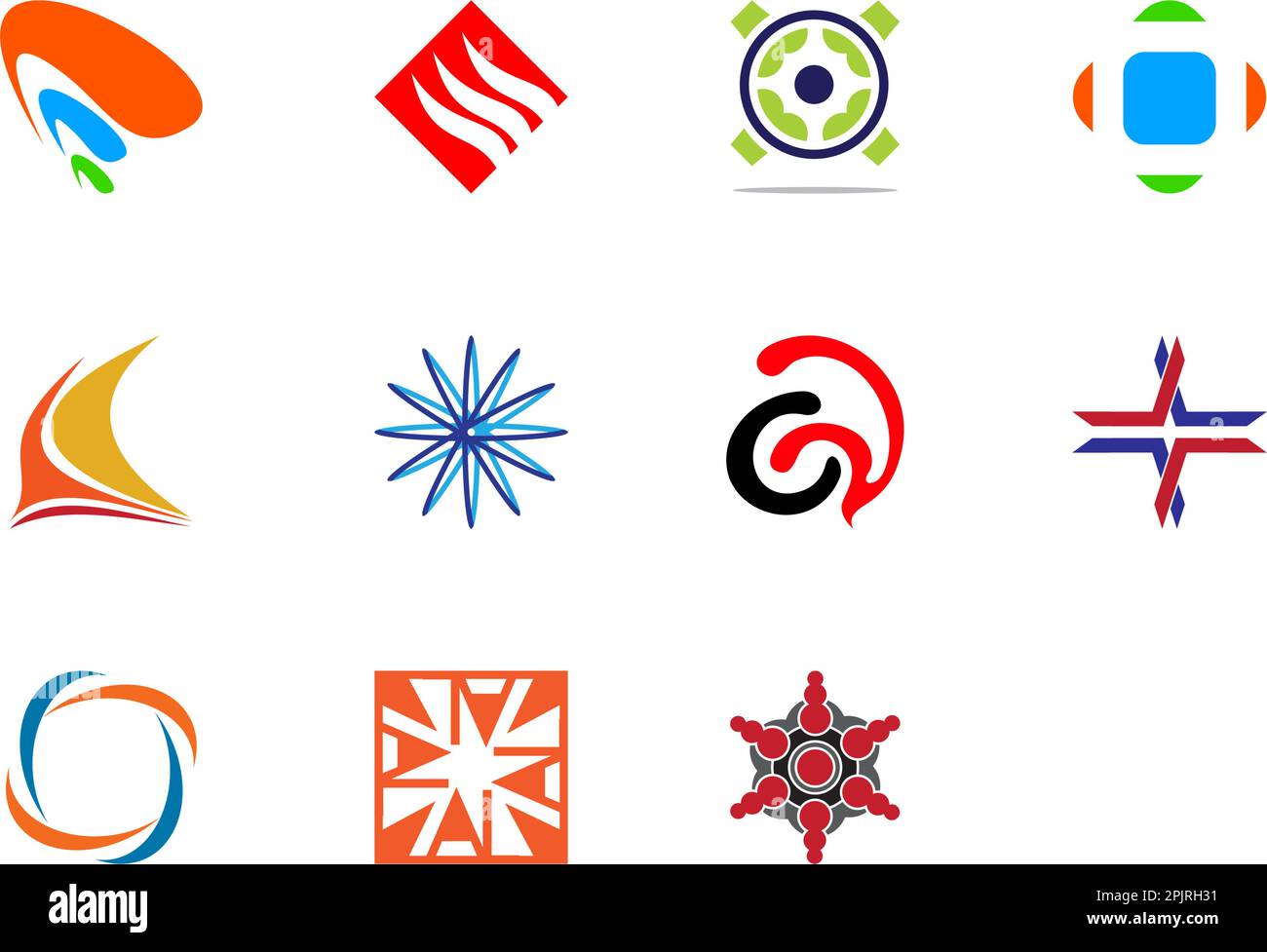 Set of Vector abstract logo design elements Stock Vector Image & Art ...