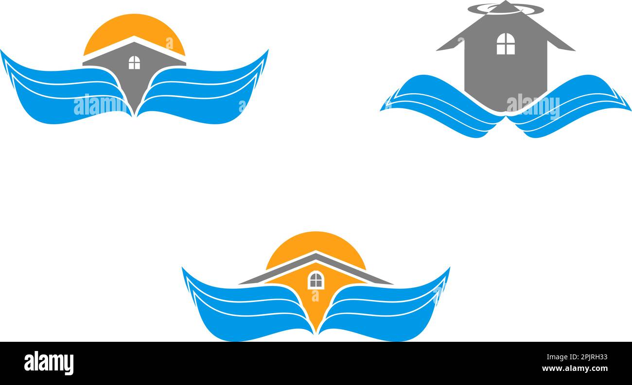 Set of Wing House Vector Logo Stock Vector Image & Art Alamy