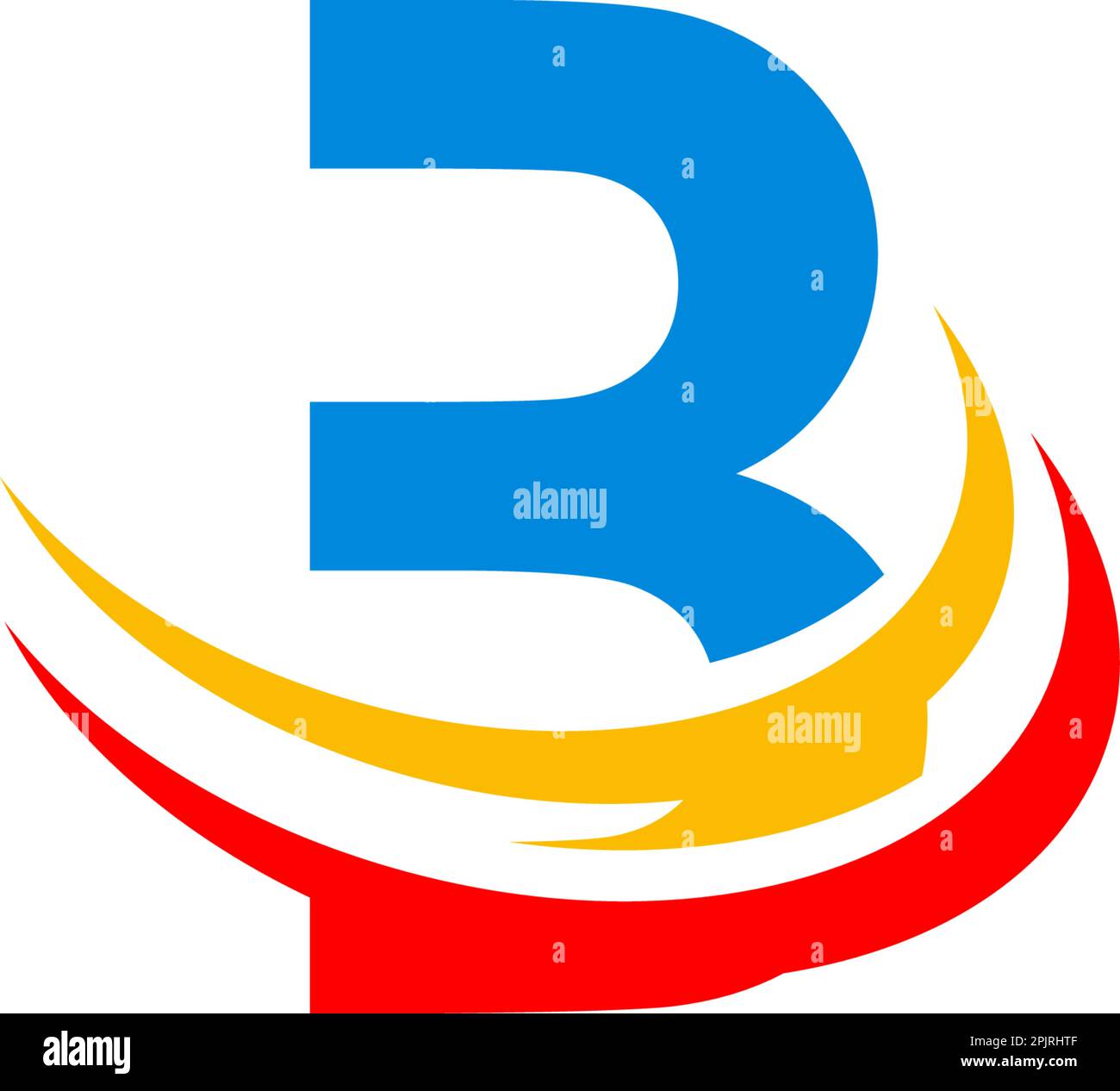 Letter B Swoosh Logo Stock Vector Image & Art - Alamy