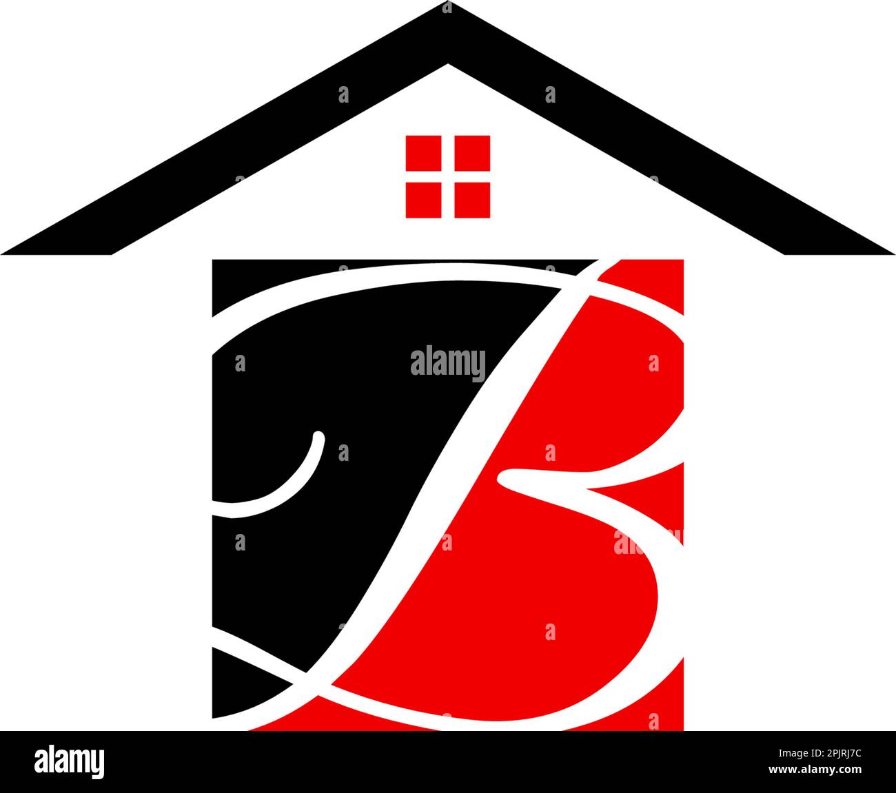 Initial Letter B House Real Estate Logo Design Stock Vector Image & Art ...