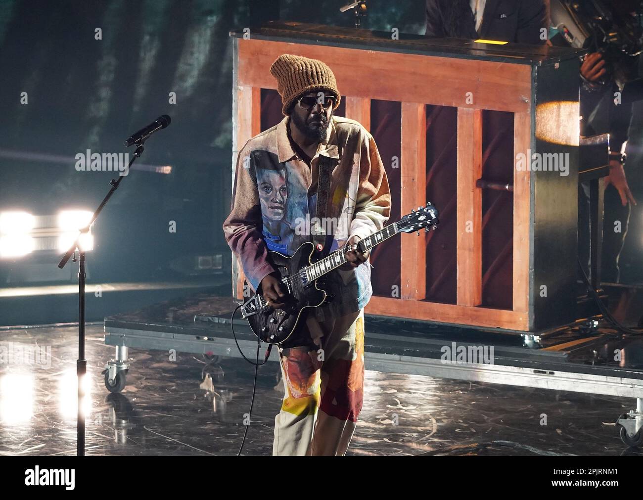 Gary Clark Jr. performs during the 2023 CMT Music Awards at Moody