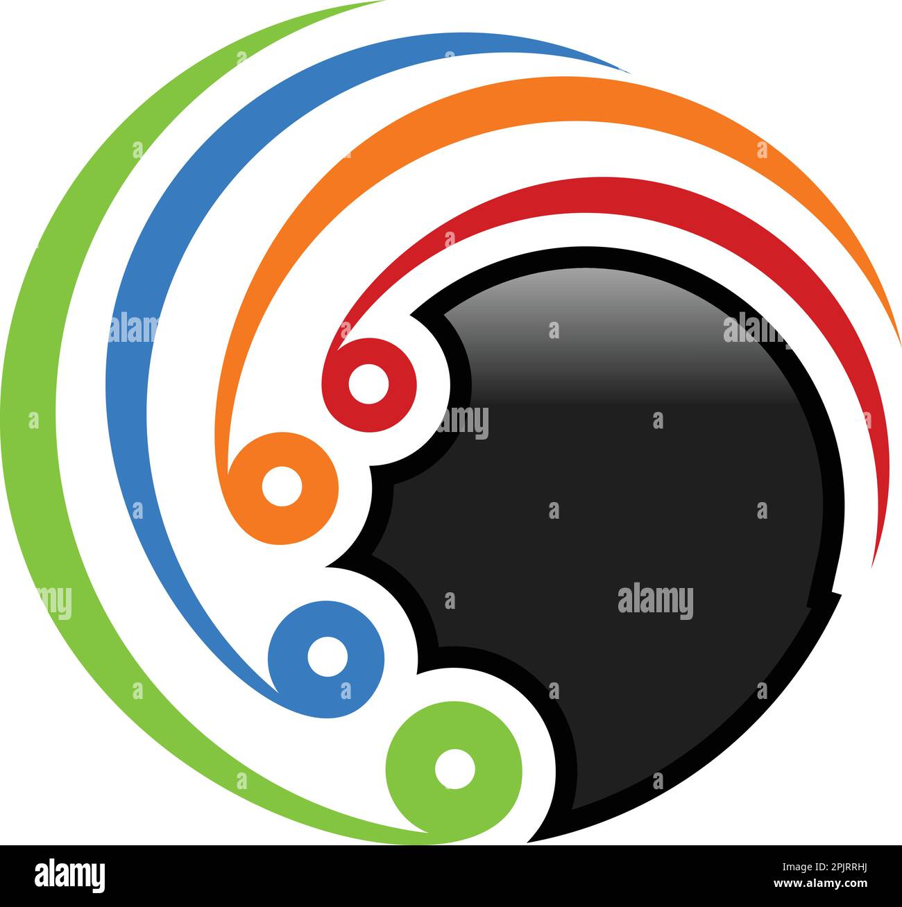 Abstract Circle Logo Template Stock Vector Image & Art Alamy