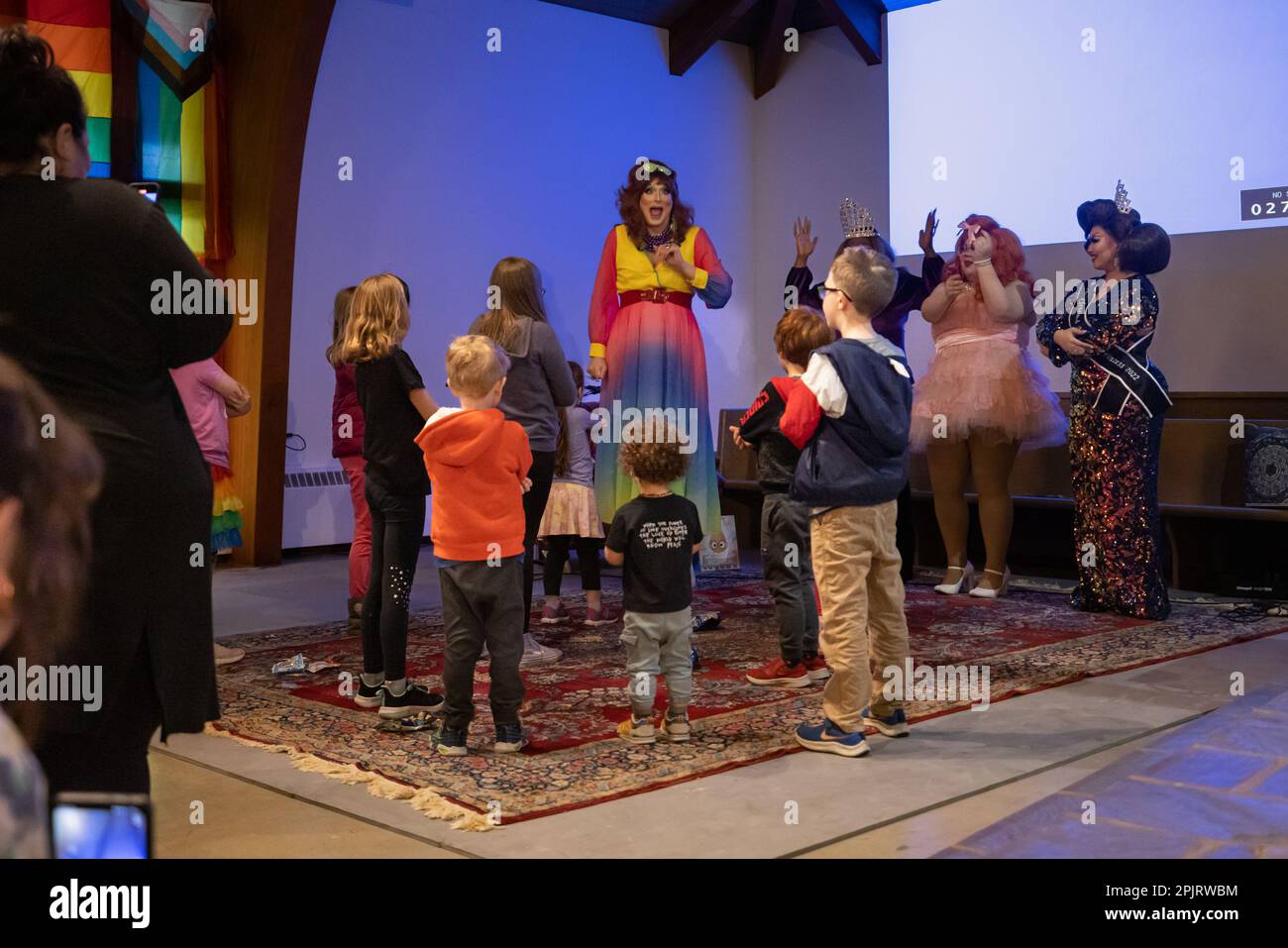 Ohio, USA. 1st Apr, 2023. CHESTERLAND, OHIO APRIL 1 Drag performers