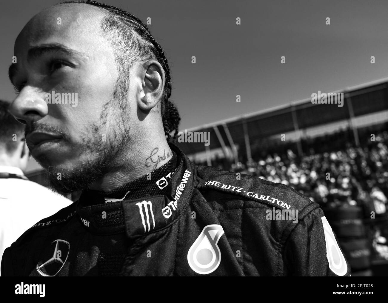 Melbourne, Australia. 02nd Apr, 2023. MELBOURNE, AUSTRALIA, Albert Park Street Circuit, 2 April: Lewis Hamilton (GBR) of team Mercedes during the Australian Formula One Grand Prix at the Albert Park Street Circuit on April 2, 2023. Formula 1 - F1 Motorsport, fee liable image, photo and copyright © PETERSON Mark/ ATP Images (PETERSON Mark/ATP/SPP) Credit: SPP Sport Press Photo. /Alamy Live News Stock Photo