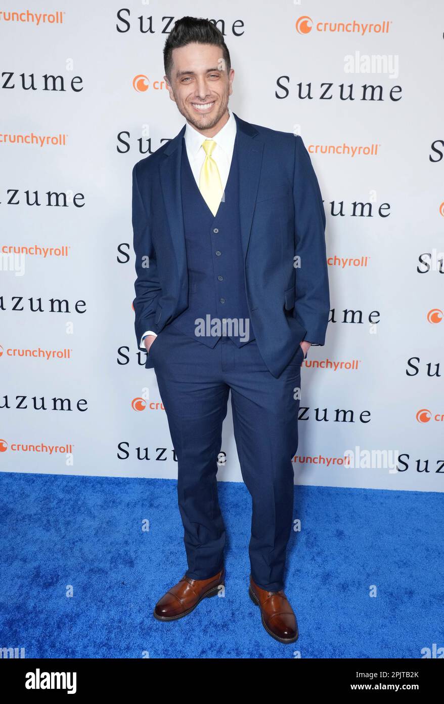 Josh Keaton Arrives At The Premiere Of Suzume On Monday April 3 Josh Keaton Arrives At The Premiere Of Suzume On Monday April 3 2023 At The Academy Museum Of Motion Pictures In Los Angeles Photo By Jordan 2PJTB2K 