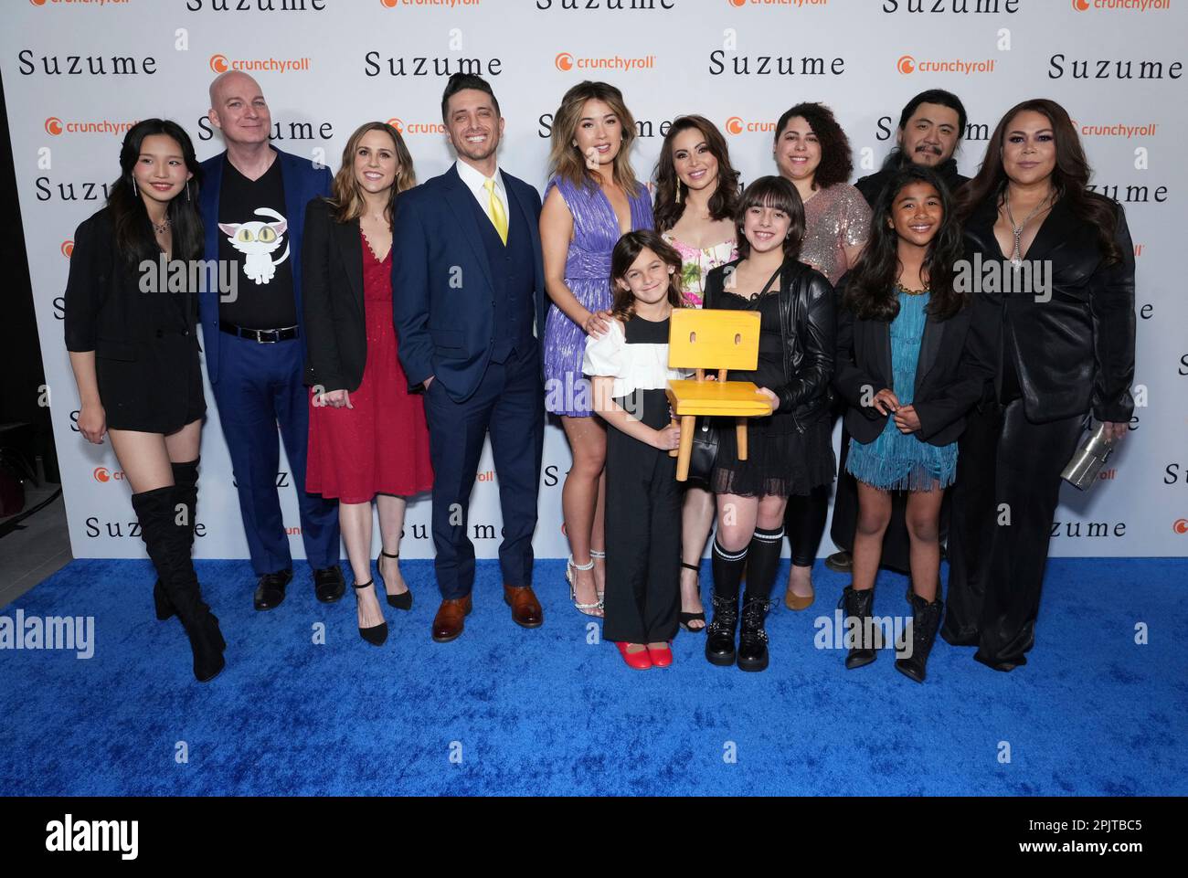 Rosalie Chiang, from left, Bill Millsap, Abby Trott, Josh Keaton