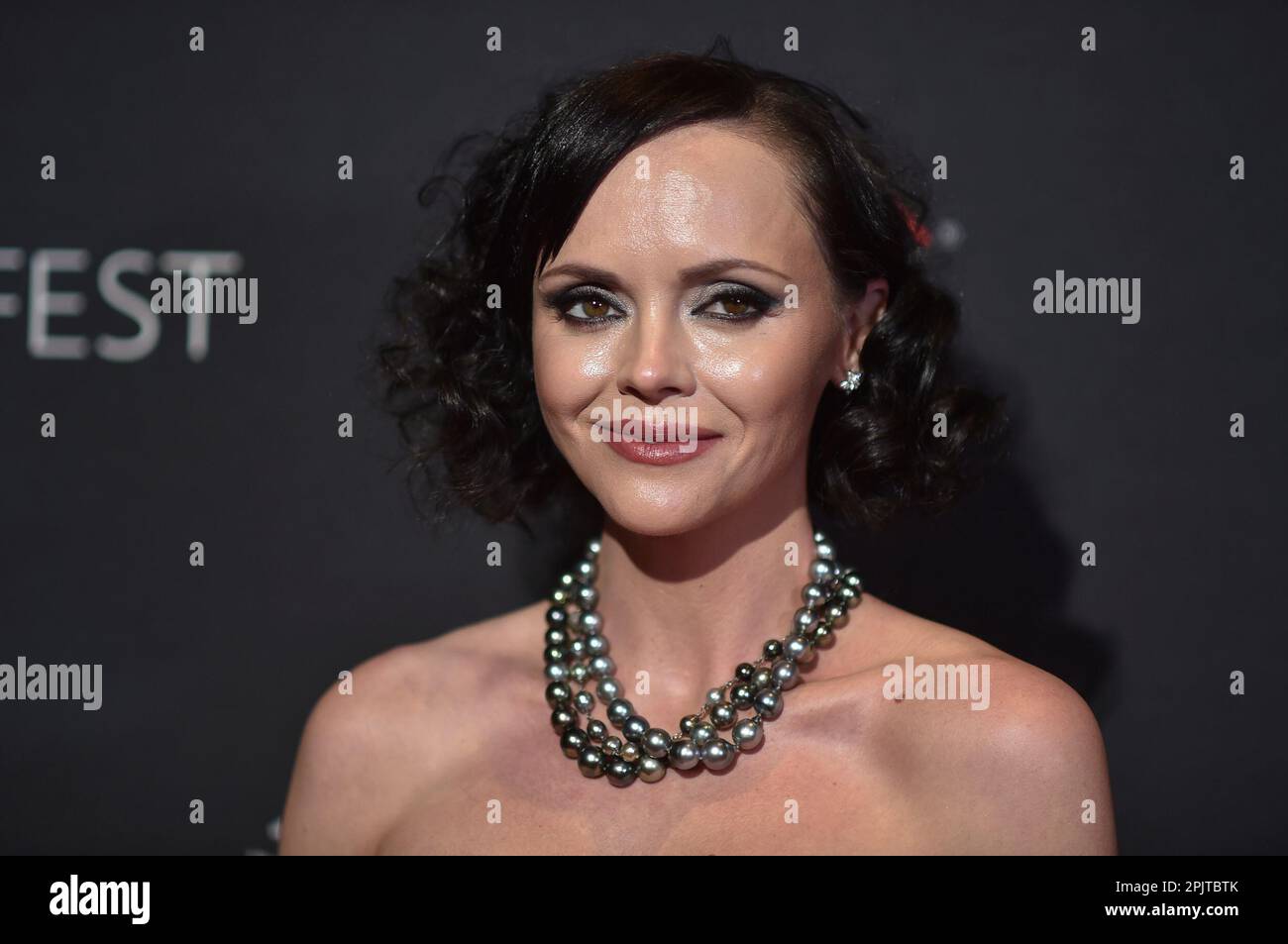 Christina Ricci arrives at a screening of 