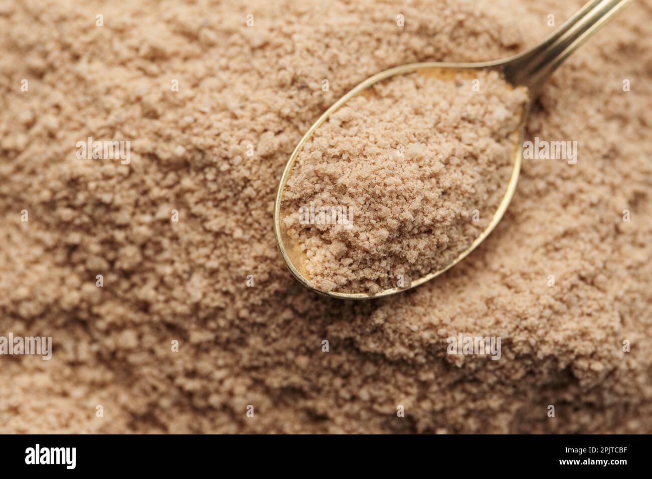 Hickory smoked sea salt. Healthy food concept. Speciality salt. Food