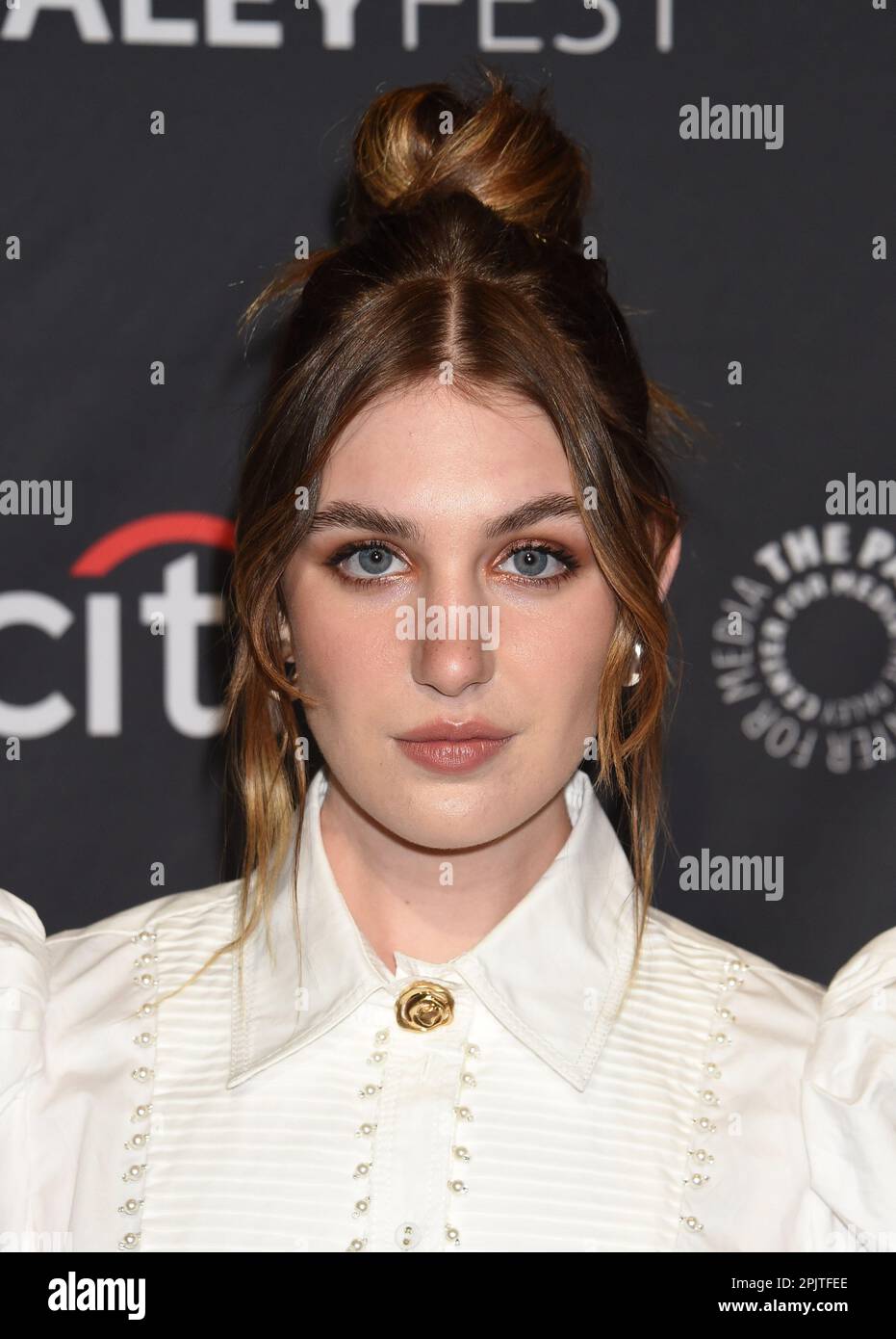Hollywood, CA on April 3, 2023. Sophie Nelisse arriving to PaleyFest