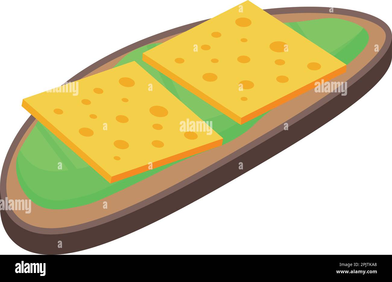 Avocado sandwich salmon poached Stock Vector Images - Alamy