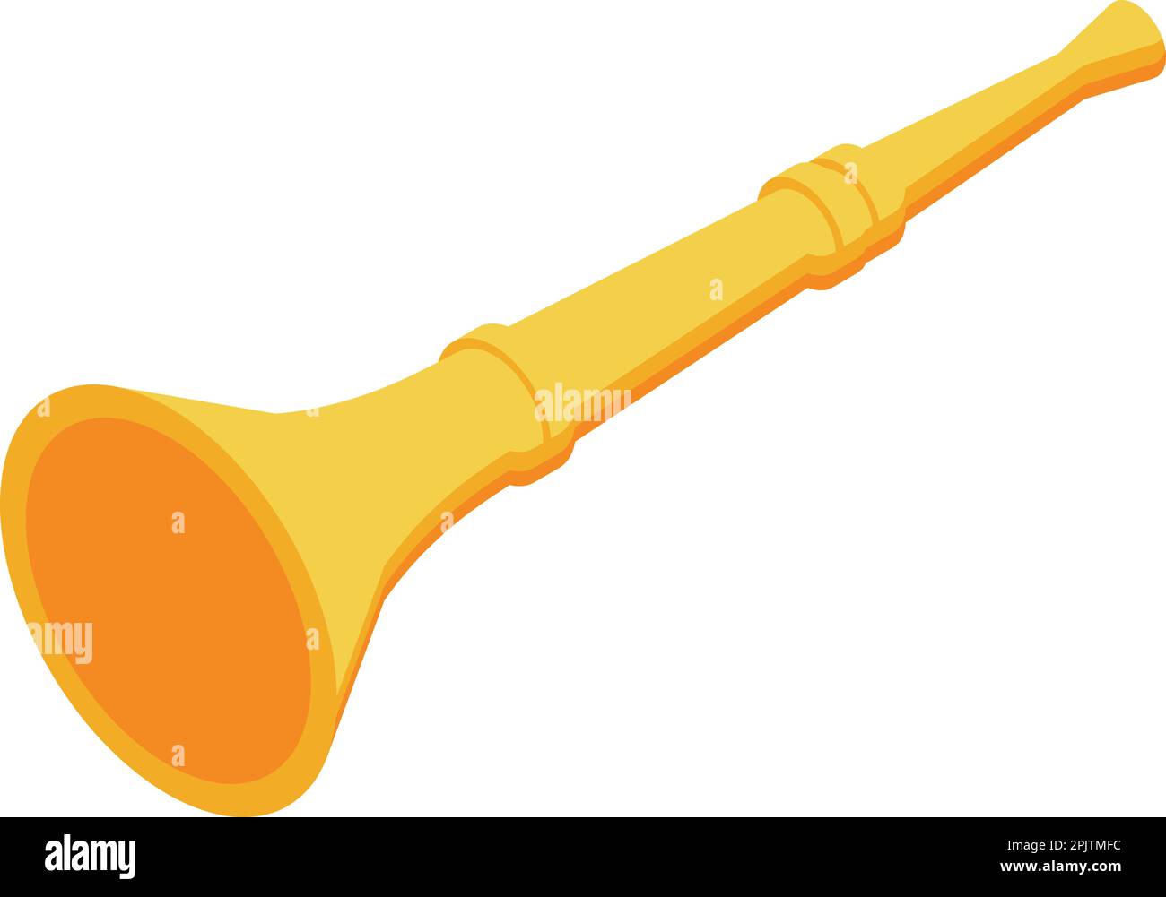 Gold vuvuzela icon isometric vector. Soccer horn. Africa sound Stock Vector  Image & Art - Alamy