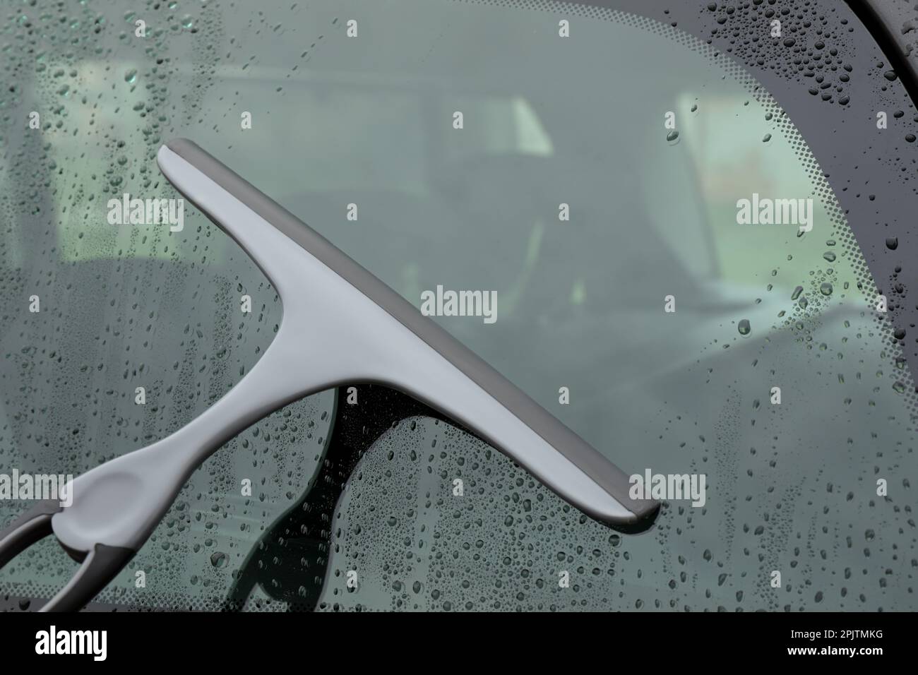 Wiping car window with drying blade outdoors, closeup Stock Photo Alamy