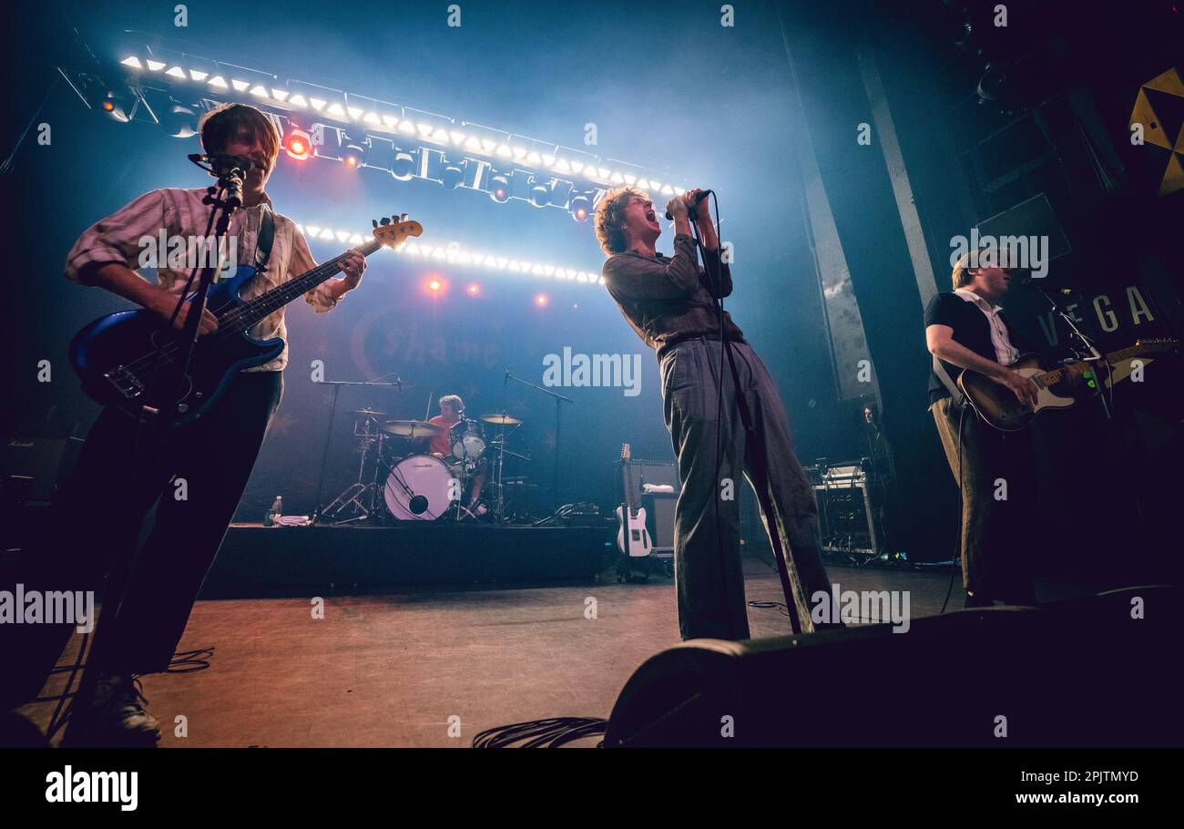 Copenhagen, Denmark. 01st, April 2023. The English postpunk band Shame