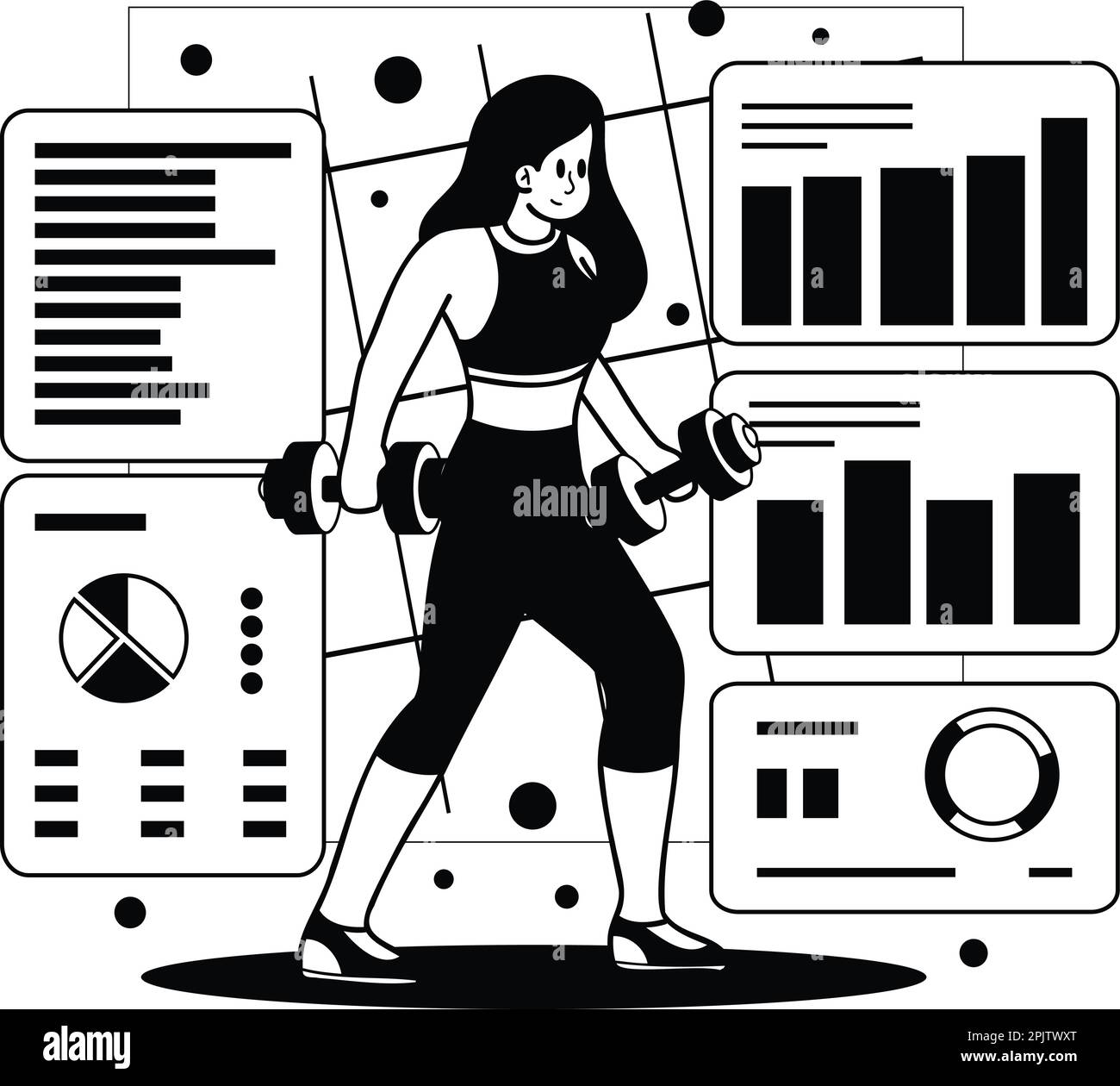 Overhead press exercise Black and White Stock Photos & Images - Alamy