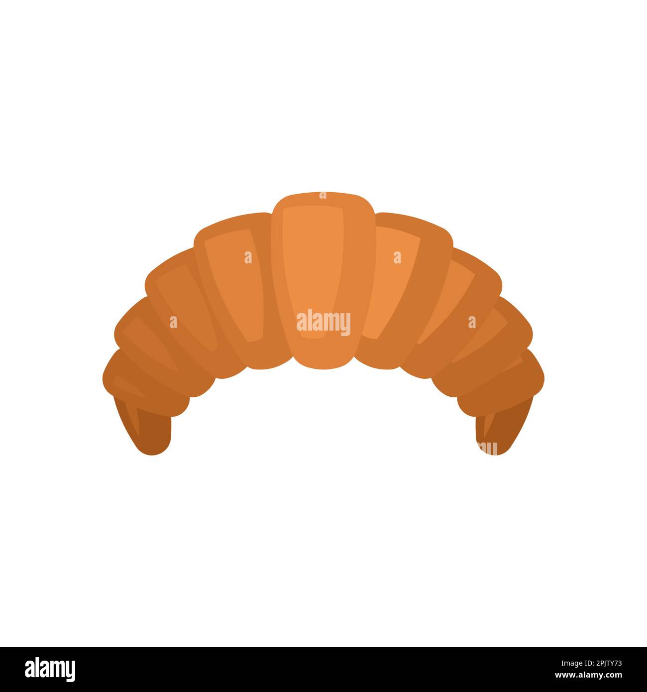 Croissant isolated. bagel Vector illustration Stock Vector