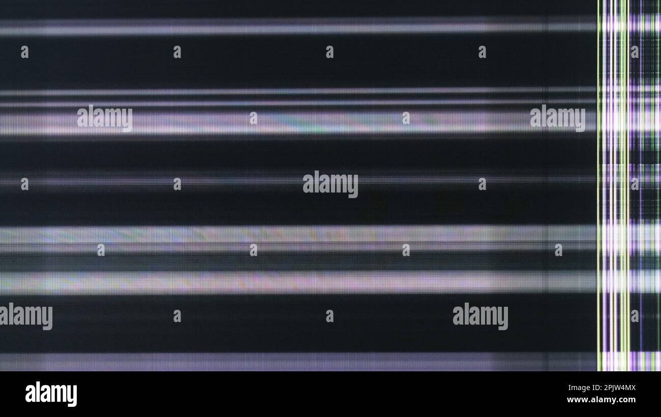 Computer glitch digital noise grain lines dark Stock Photo - Alamy