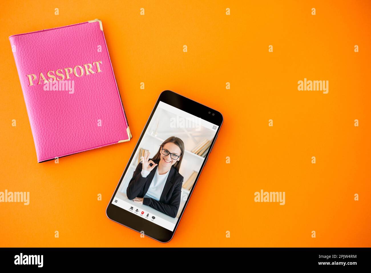 Approving visa application passport hi-res stock photography and images ...