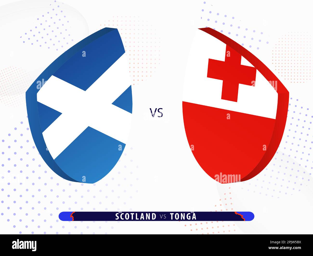 Scotland vs Tonga rugby match, international rugby competition 2023. Template for world