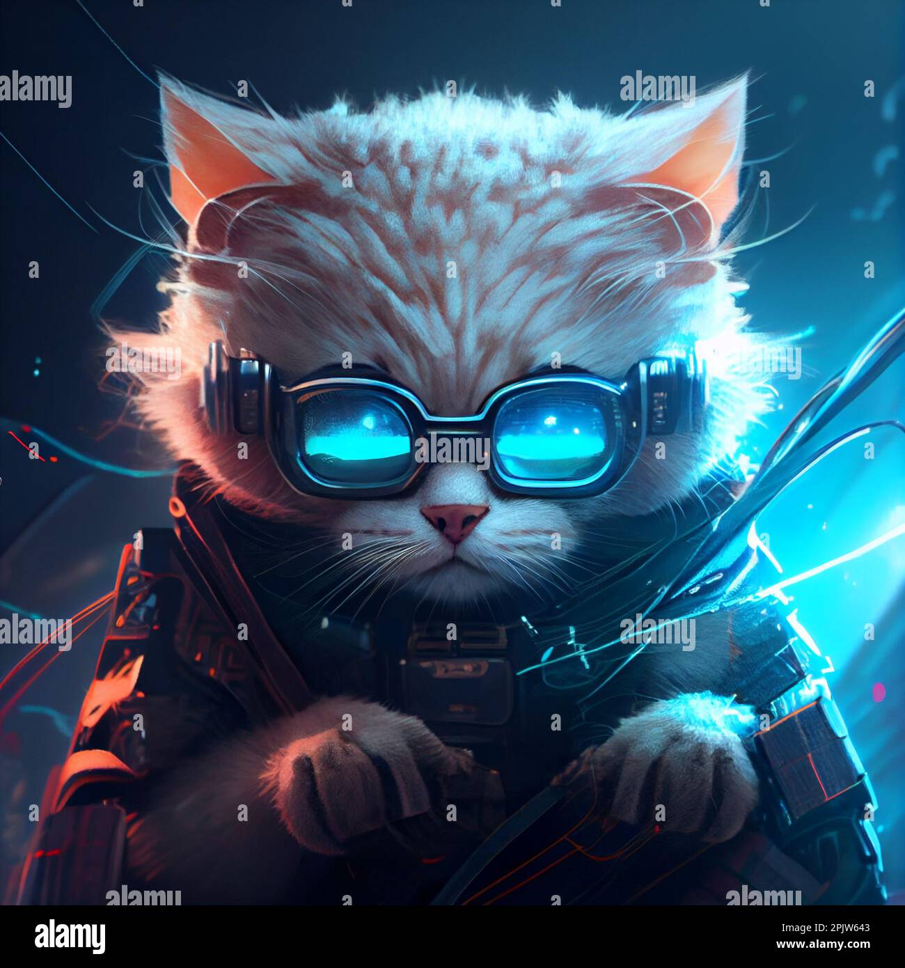 Cyberpunk cat meme hi-res stock photography and images - Alamy