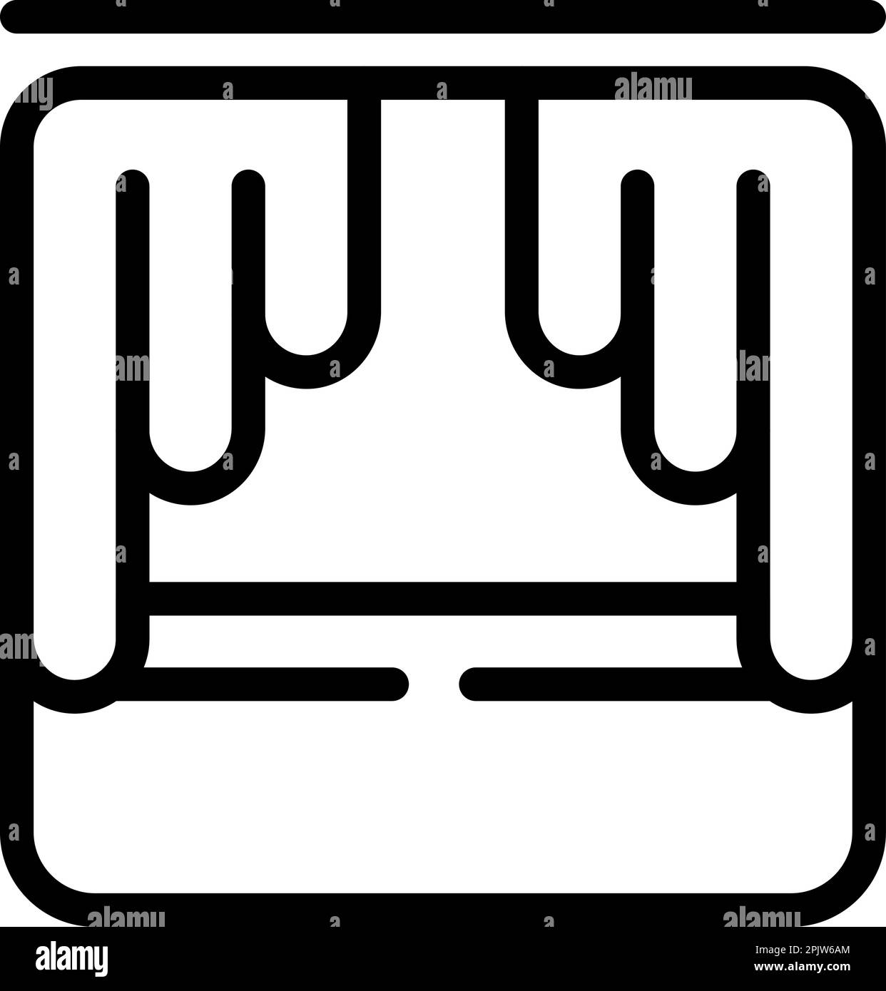 Theatre show icon outline vector hand play doll stage stock vector