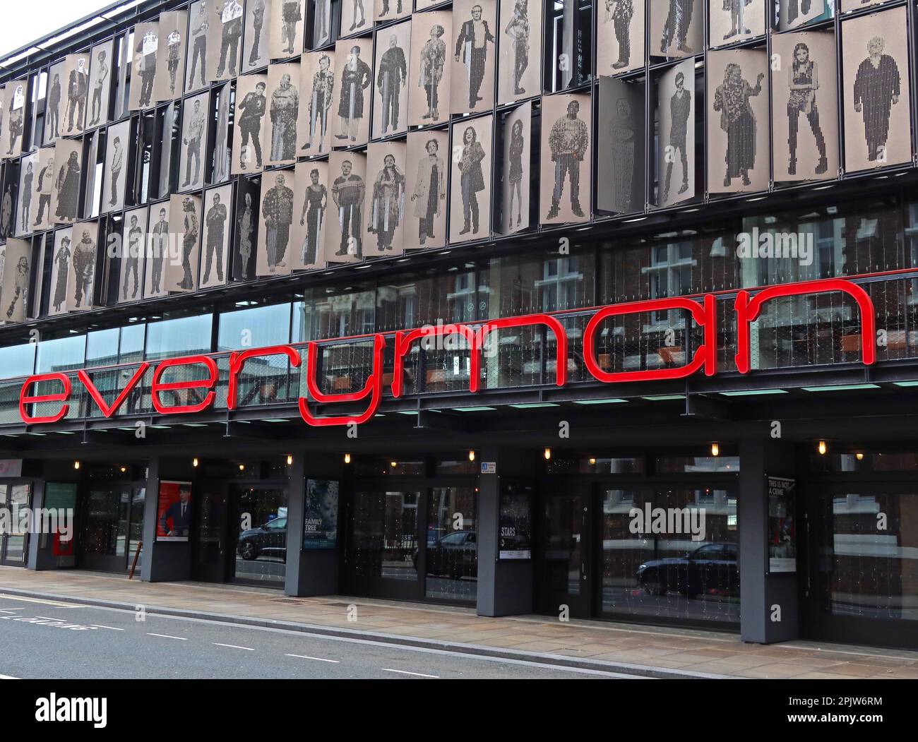 Exterior of the rebuilt (2014) Everyman Theatre, 5-11 Hope Street, Liverpool, Merseyside, England, UK, L1 9BH Stock Photo