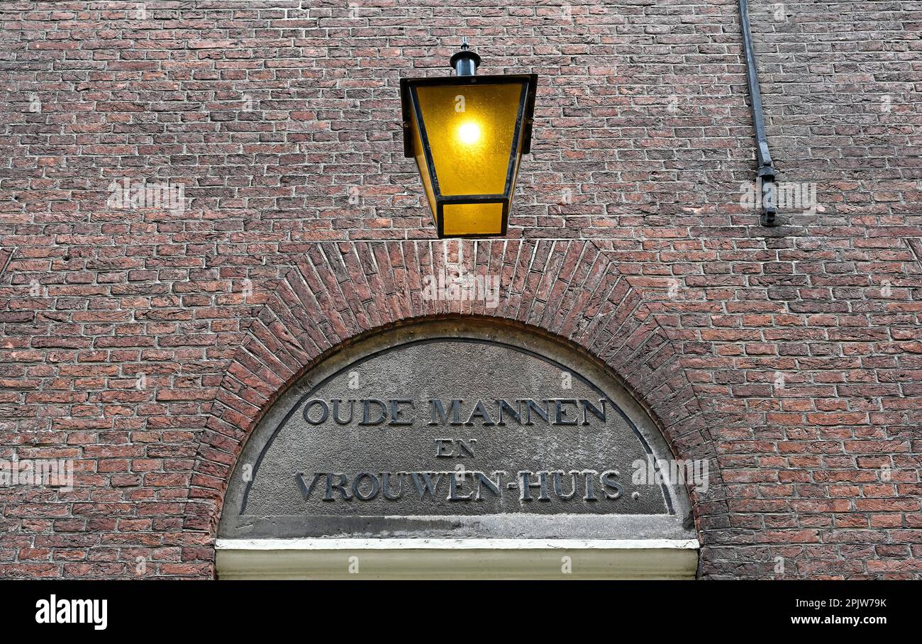 delft, netherlands 20230330 historical old people nursing home of