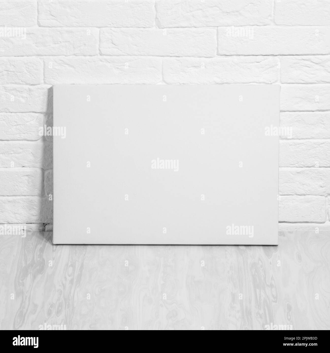 Blank canvas frame mockup Stock Photo - Alamy