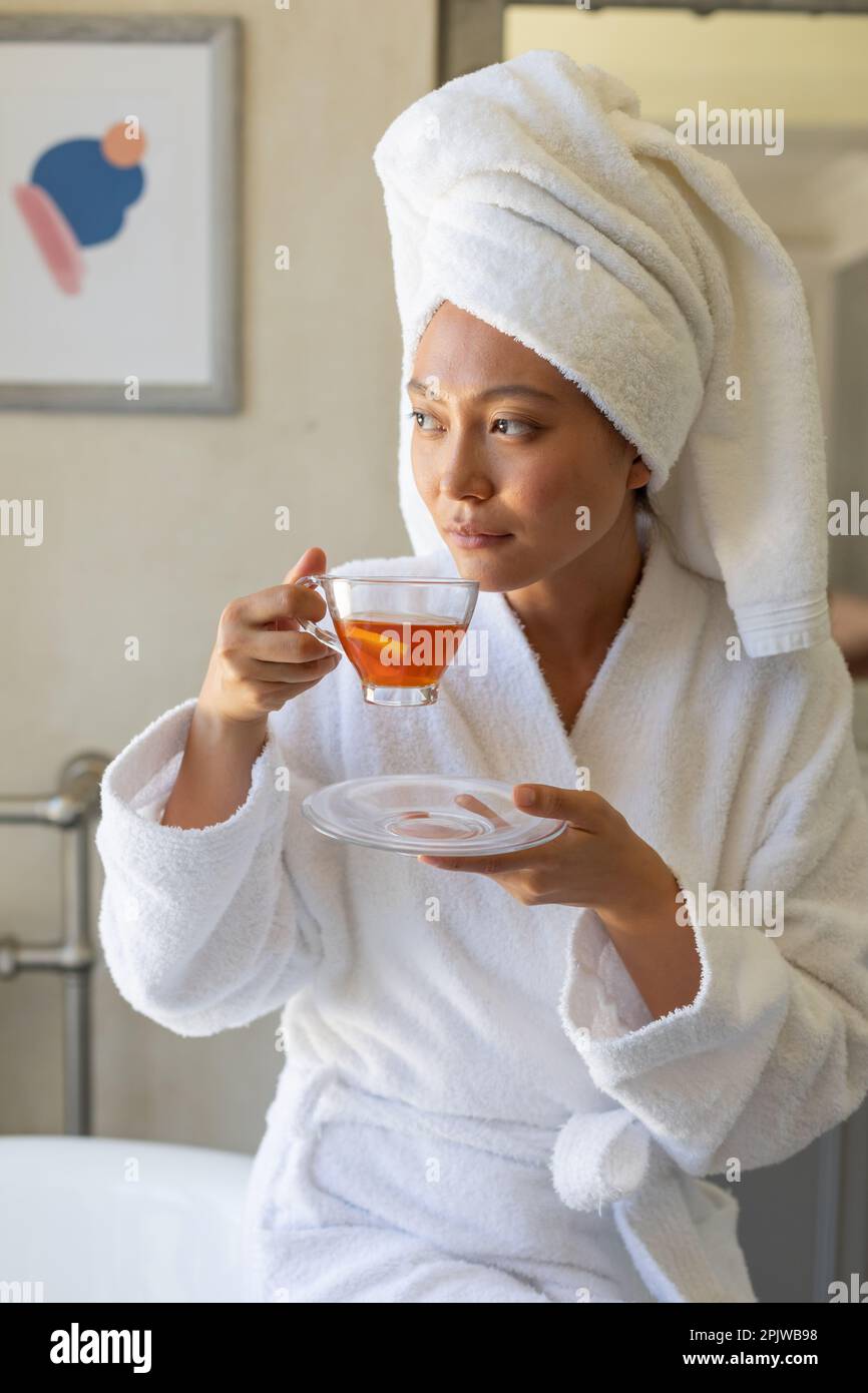 Bath towel on head deals