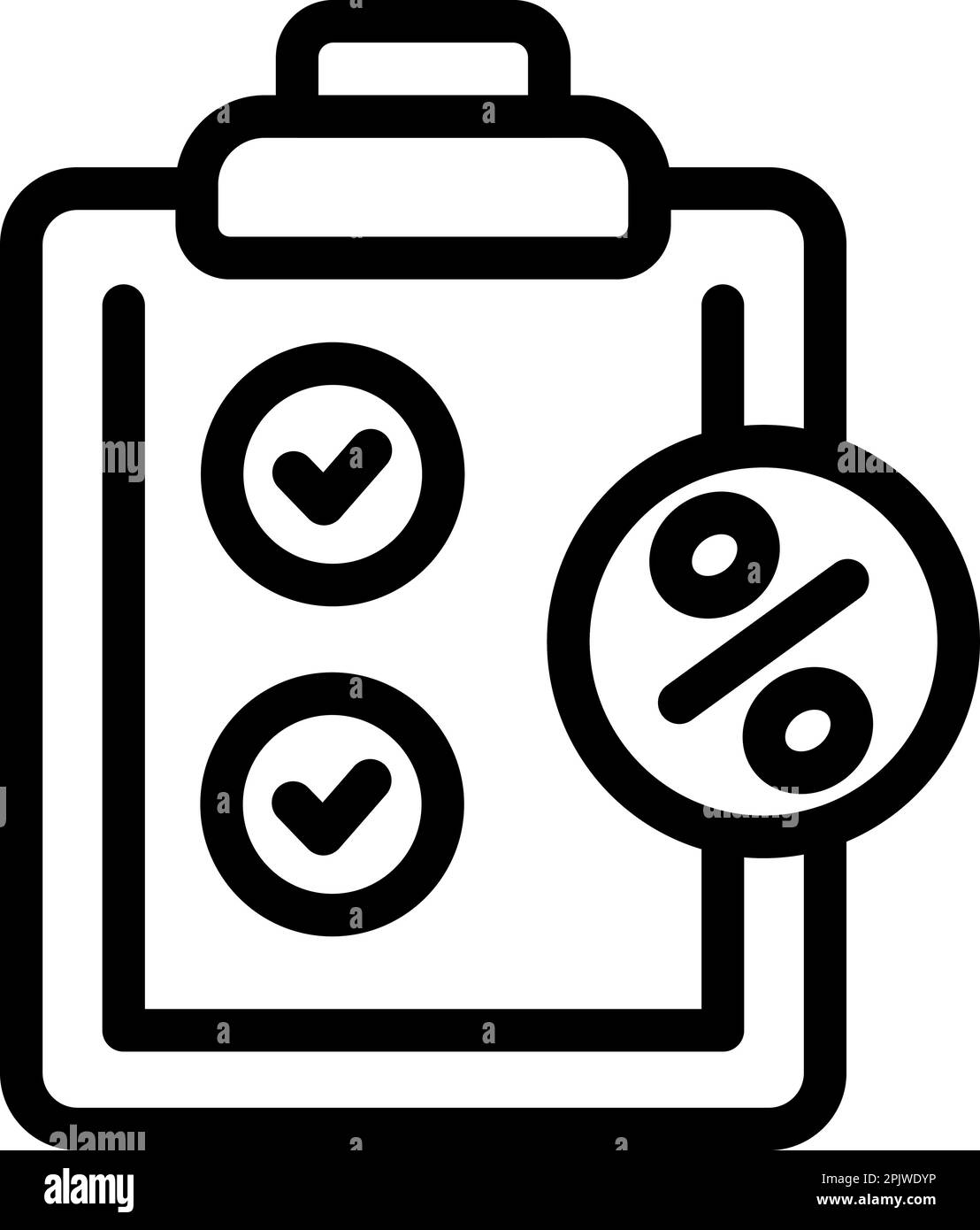 Tax deduction icon outline vector. Money return. Finance credit Stock