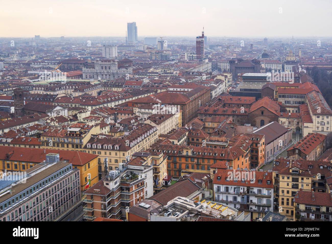 View from Mole Antonelliana, Torino, Italy, Europe Stock Photo