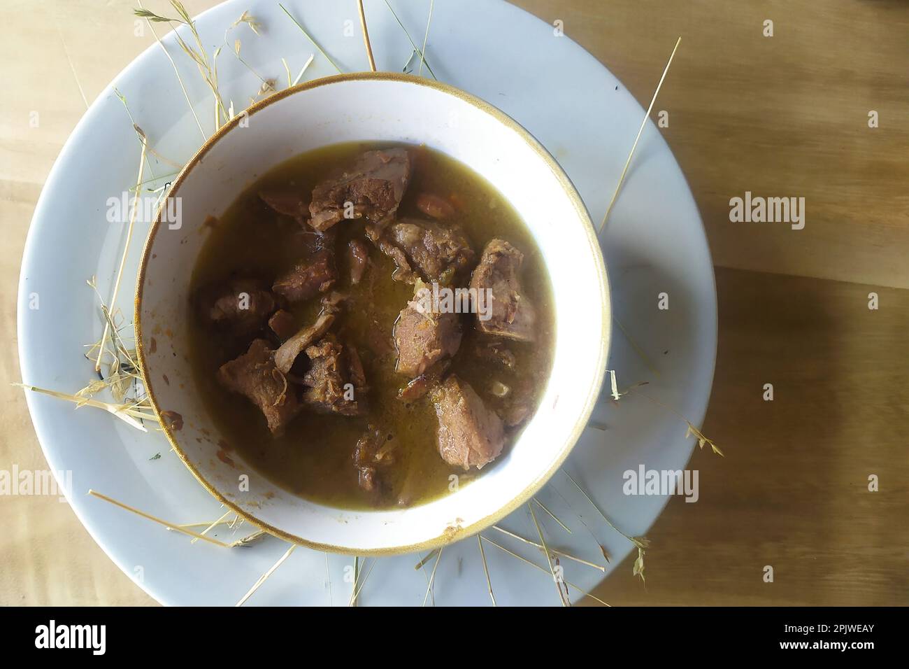 Food, Second Dish, Boar Stew Stock Photo