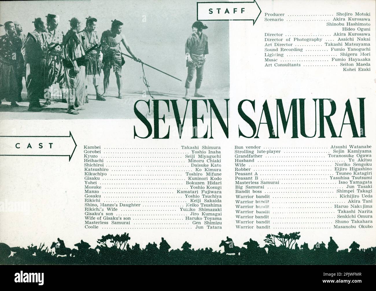 TOSHIRO MIFUNE in SEVEN SAMURAI / SHICHININ NO SAMURAI / I SETTE SAMURAI 1954 director AKIRA KUROSAWA Toho Company Stock Photo
