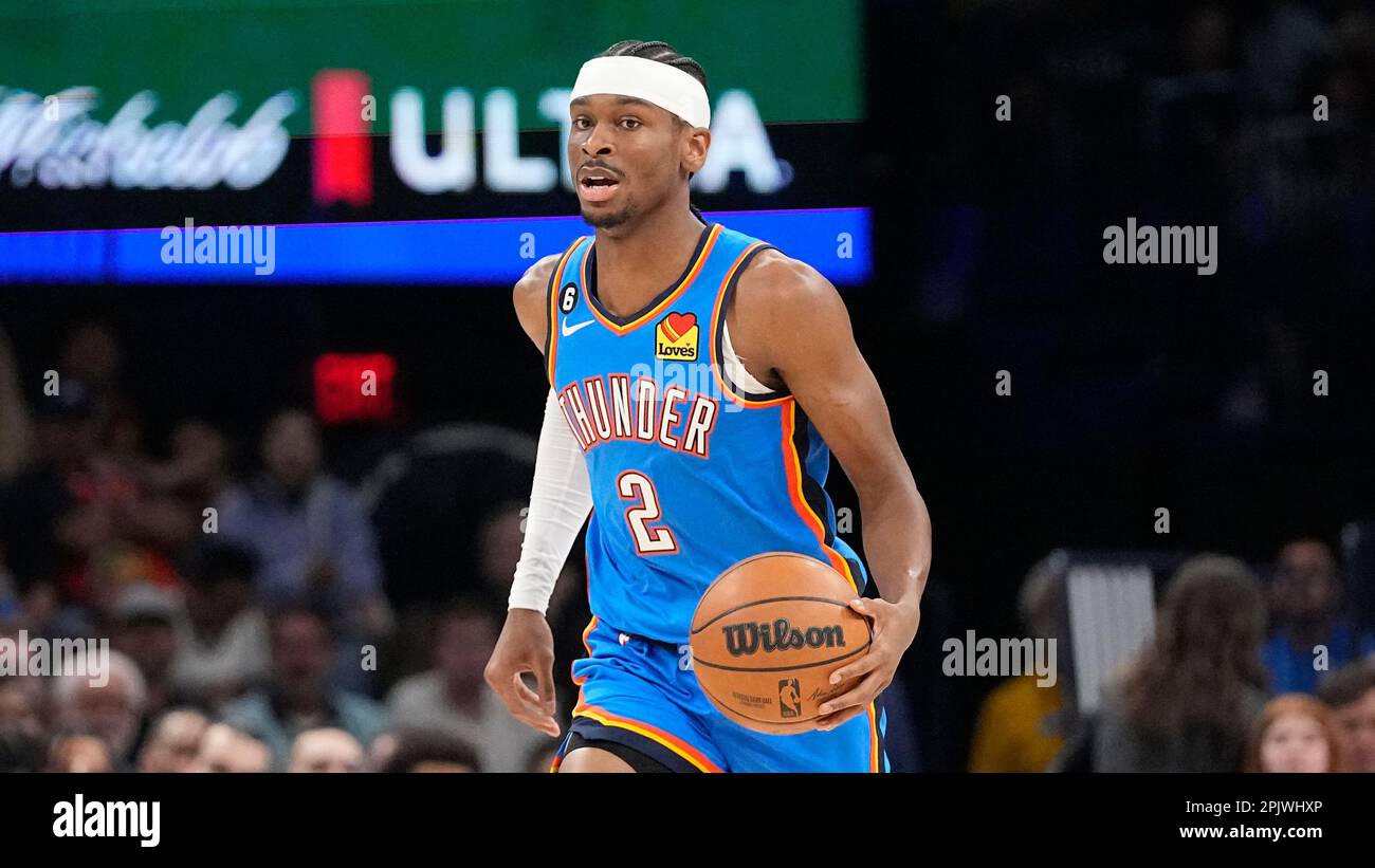 Oklahoma City Thunder Guard Shai Gilgeous-Alexander (2) During An NBA ...