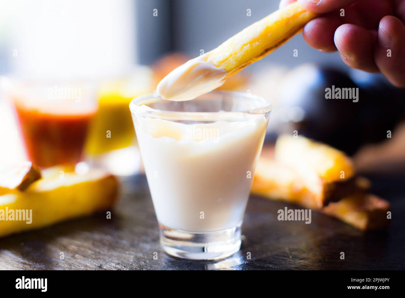 French Fries are potatoes that are made by cutting them into batons and