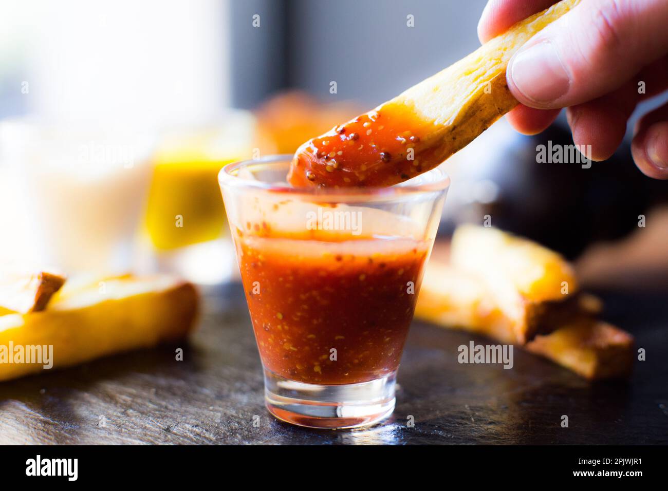 French Fries are potatoes that are made by cutting them into batons and