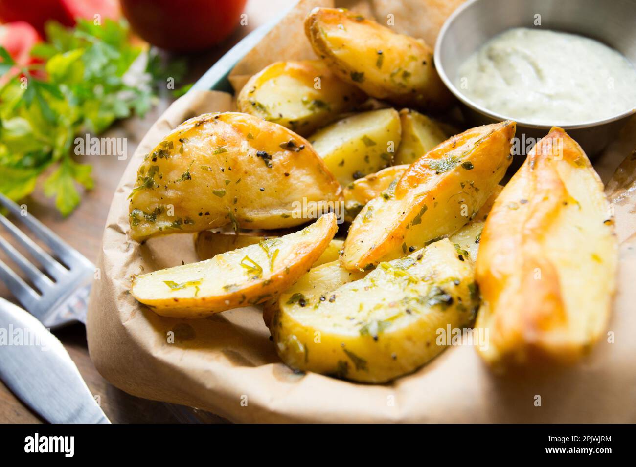 French Fries are potatoes that are made by cutting them into batons and