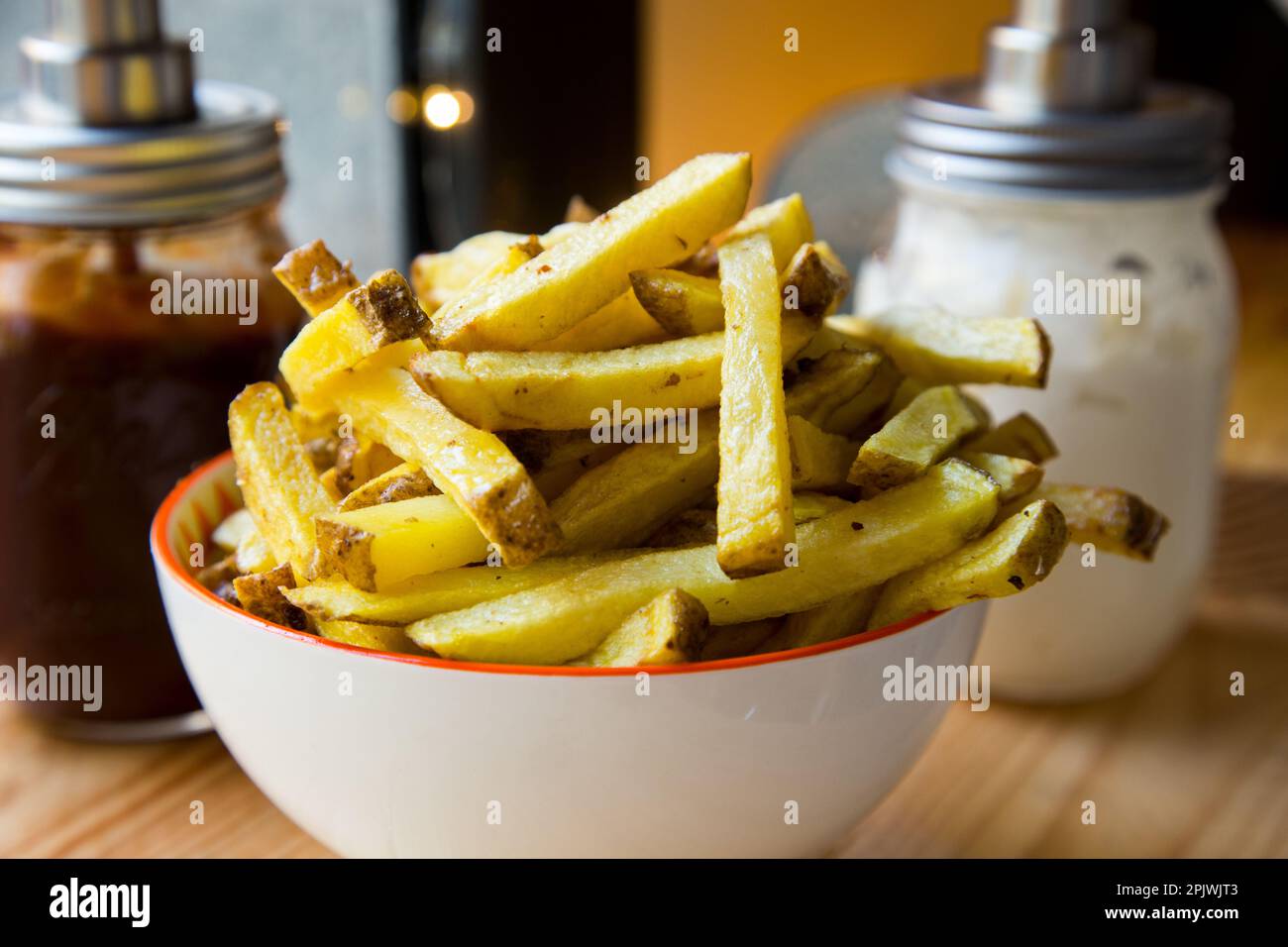 French Fries are potatoes that are made by cutting them into batons and