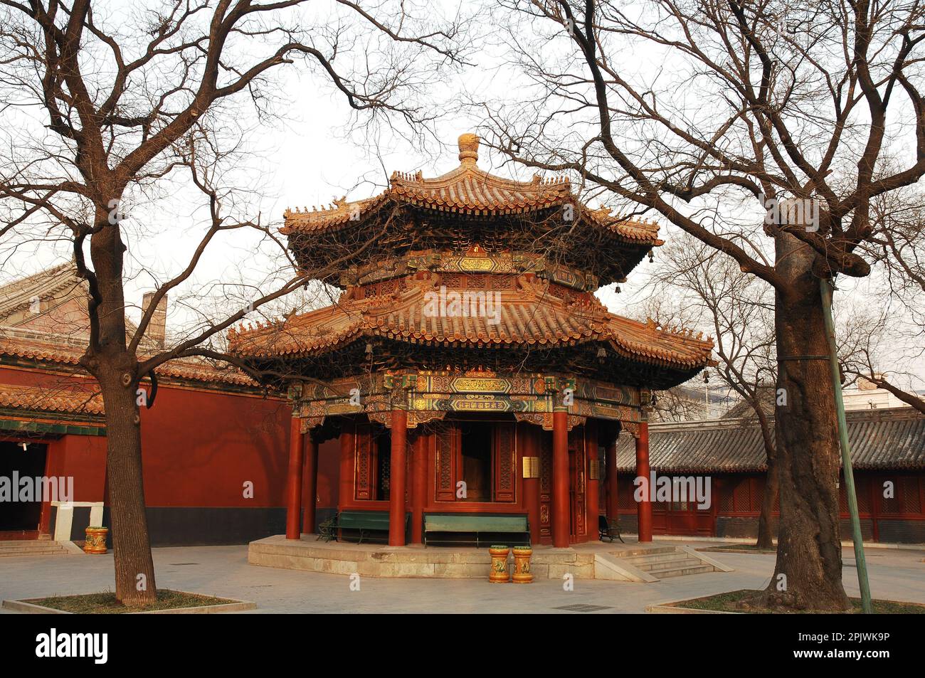 Lama Temple or Yonghè Gong. Buddhist temple in Beijing; China Stock Photo