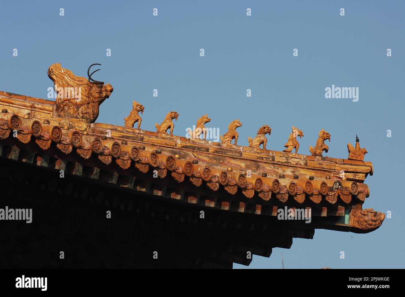 Details of the buildings within the Forbidden City. Beijing; China Stock Photo