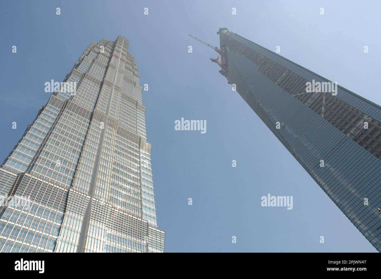 Pudong district, the financial heart of China. Shanghai, China, Asia Stock Photo