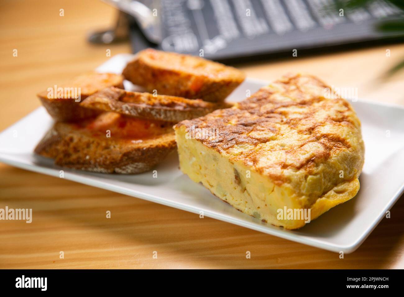 Tortillas de patatas traditional Spanish recipe with zucchini and eggs